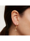 PDPAOLA Boucles d'oreilles - Breeze Gold - en argent doré