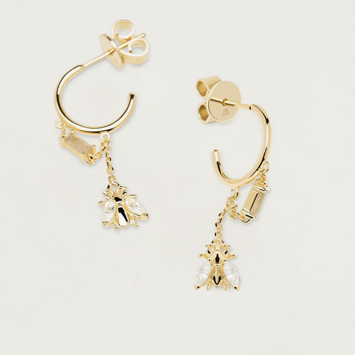 PDPAOLA Boucles d'oreilles - Breeze Gold - en argent plaqué or - AR01-315-U