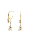 PDPAOLA Boucles d'oreilles - Breeze Gold - en argent doré