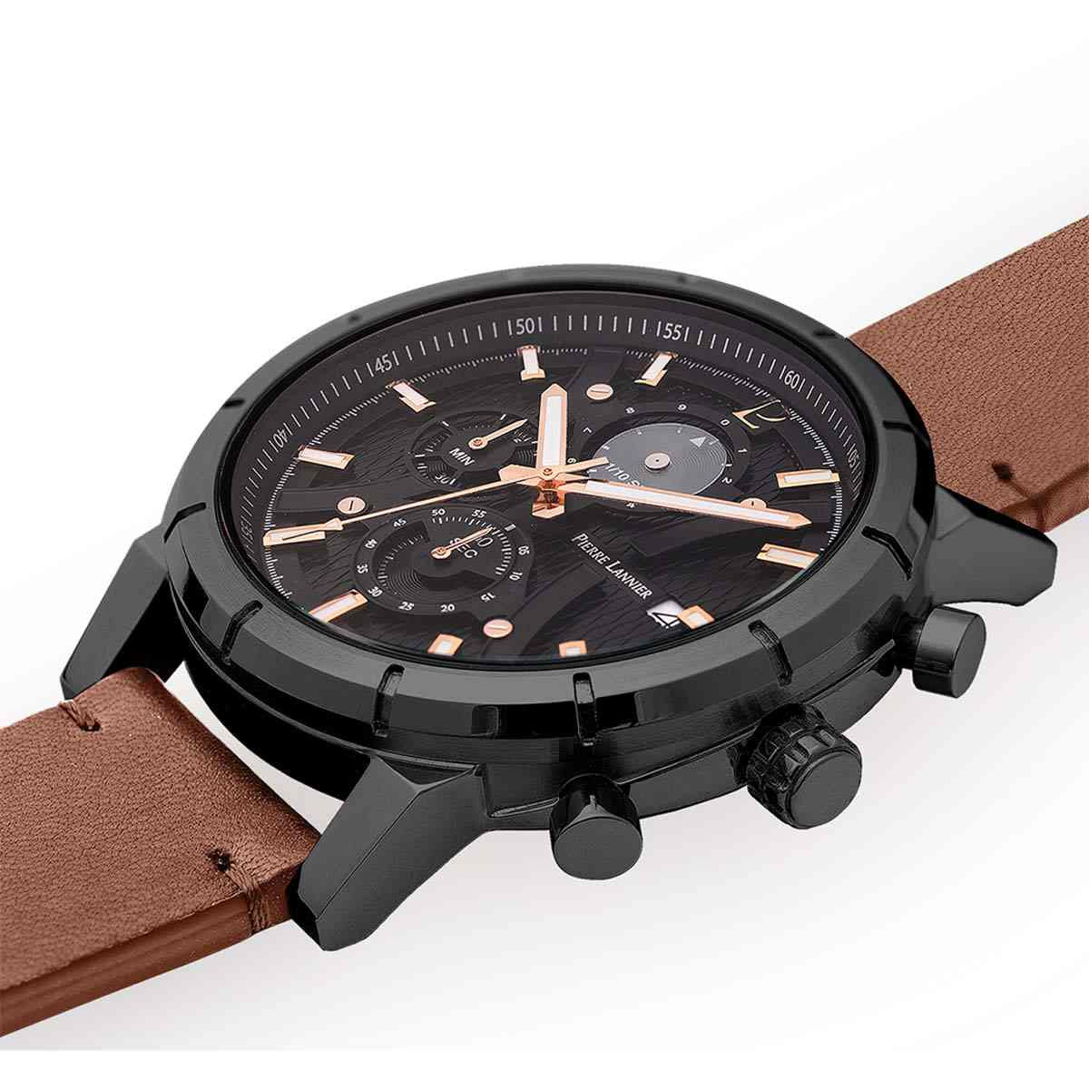 Montre Pierre Lannier Criterium Homme Noir - 224H434 Montre Pierre Lannier Criterium Homme Noir - 224H434
