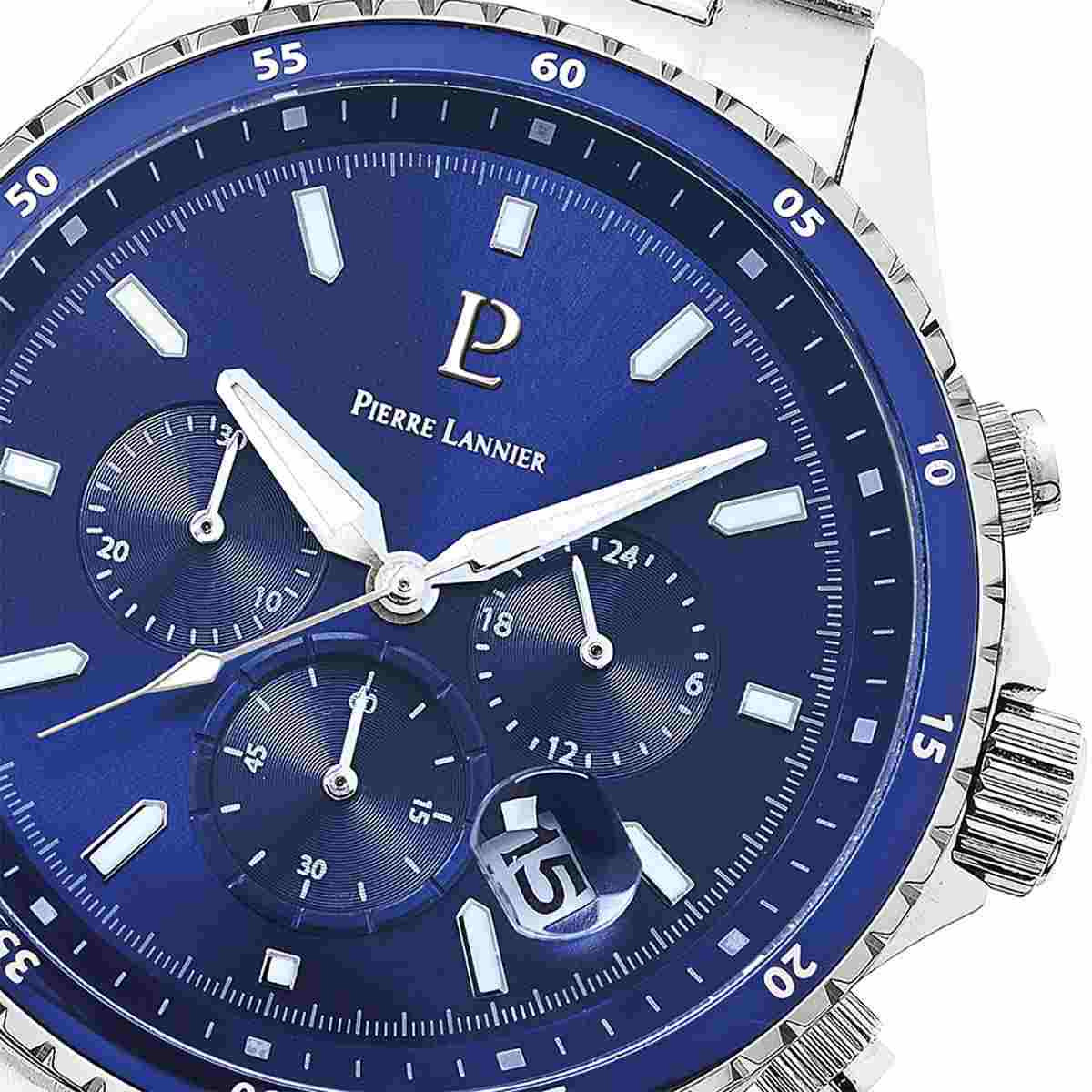 Montre Pierre Lannier Cronos Homme Bleu - 226G161 Montre Pierre Lannier Cronos Homme Bleu - 226G161