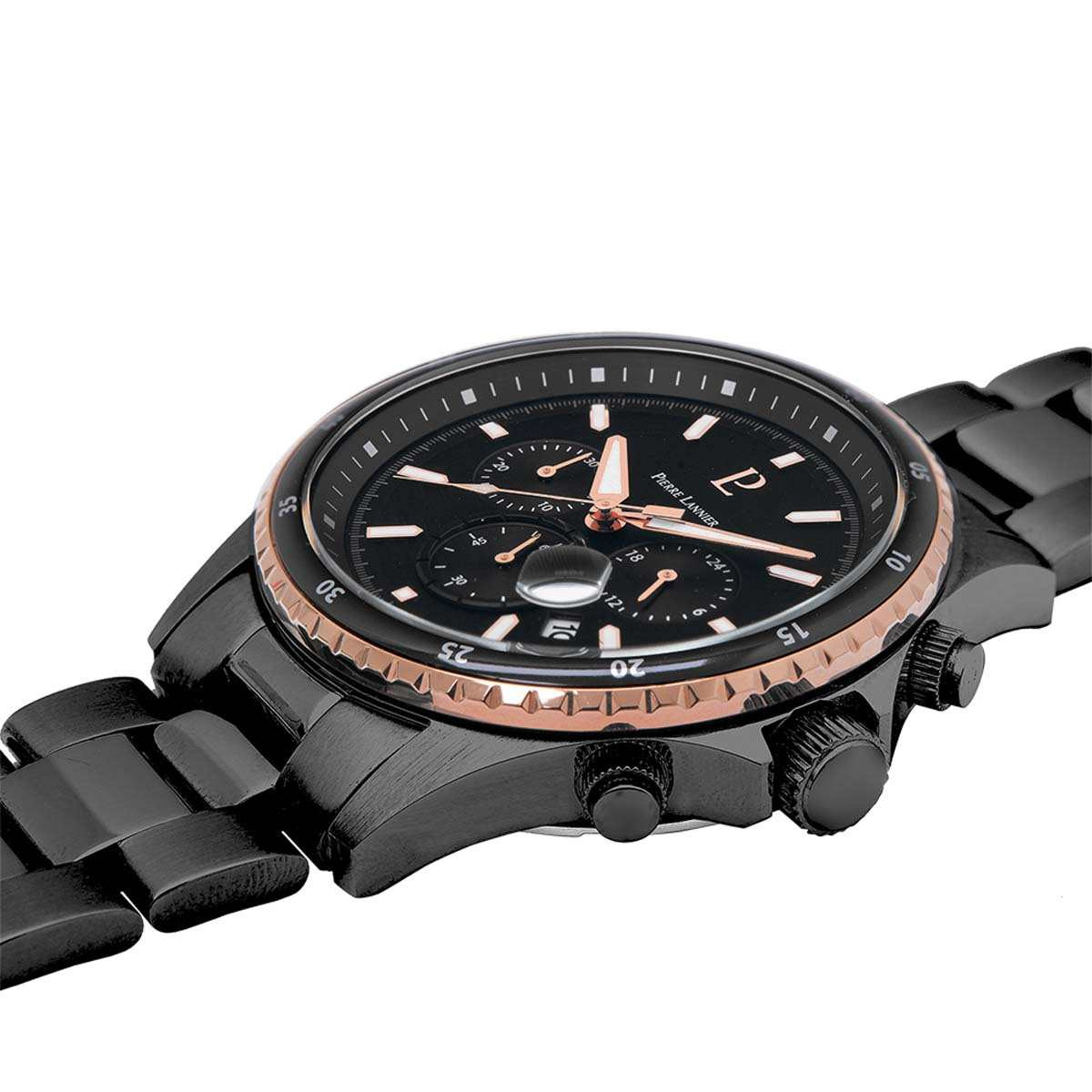 Montre Pierre Lannier Cronos Homme Noir - 228J239 Montre Pierre Lannier Cronos Homme Noir - 228J239
