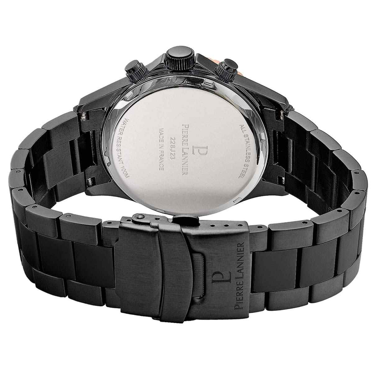 Montre Pierre Lannier Cronos Homme Noir - 228J239 Montre Pierre Lannier Cronos Homme Noir - 228J239