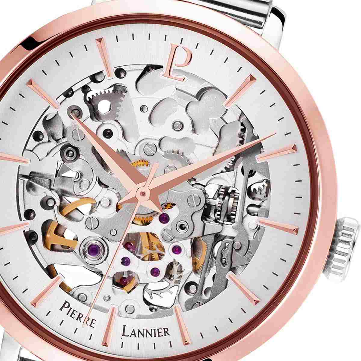 Montre Pierre Lannier Automatic Femme Argenté - 354K721 Coffret Montre et bracelet Pierre Lannier Automatic Femme Argenté - 354K721