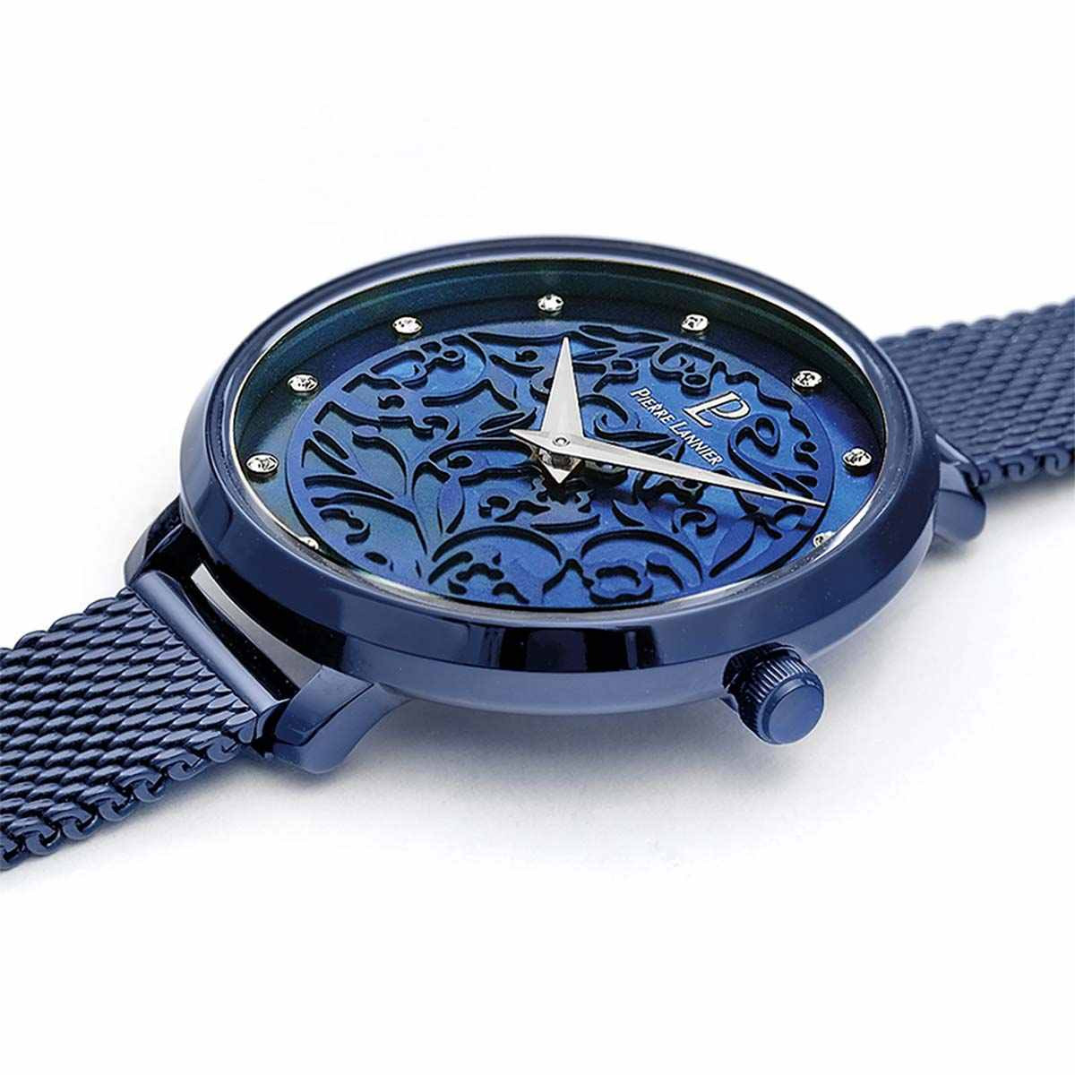 Montre Pierre Lannier Eolia Femme Bleu - 355F869 Coffret Montre et Bracelet Pierre Lannier Eolia Femme Bleu - 355F869