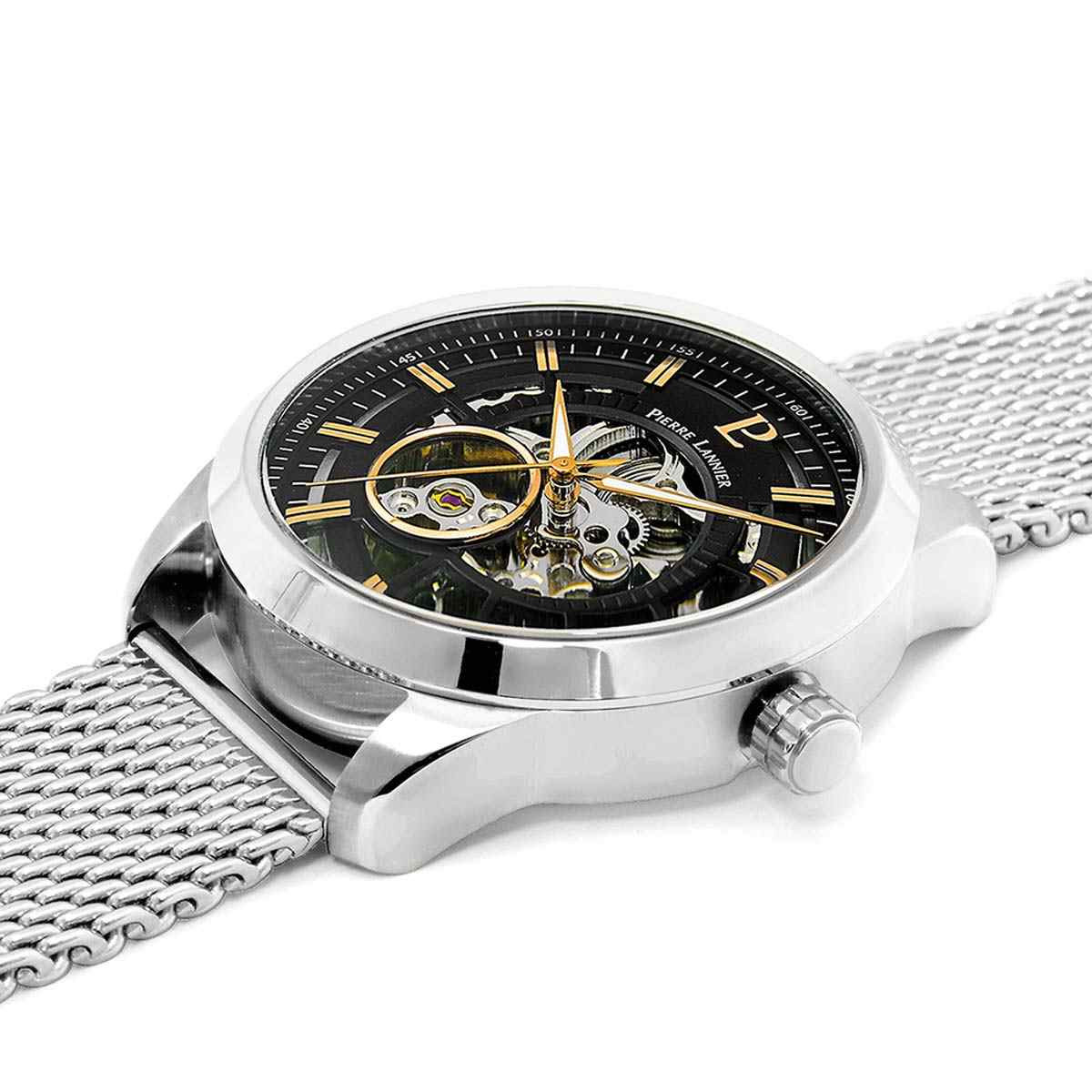 Coffret Montre et Bracelet Pierre Lannier Automatic Homme Noir - 374F131