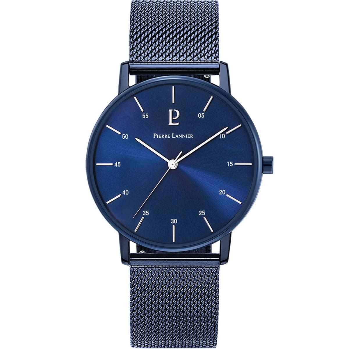 Montre Pierre Lannier Cityline Homme Bleu - 378B466 Coffret Montre et Bracelet Pierre Lannier Cityline Homme Bleu - 378B466