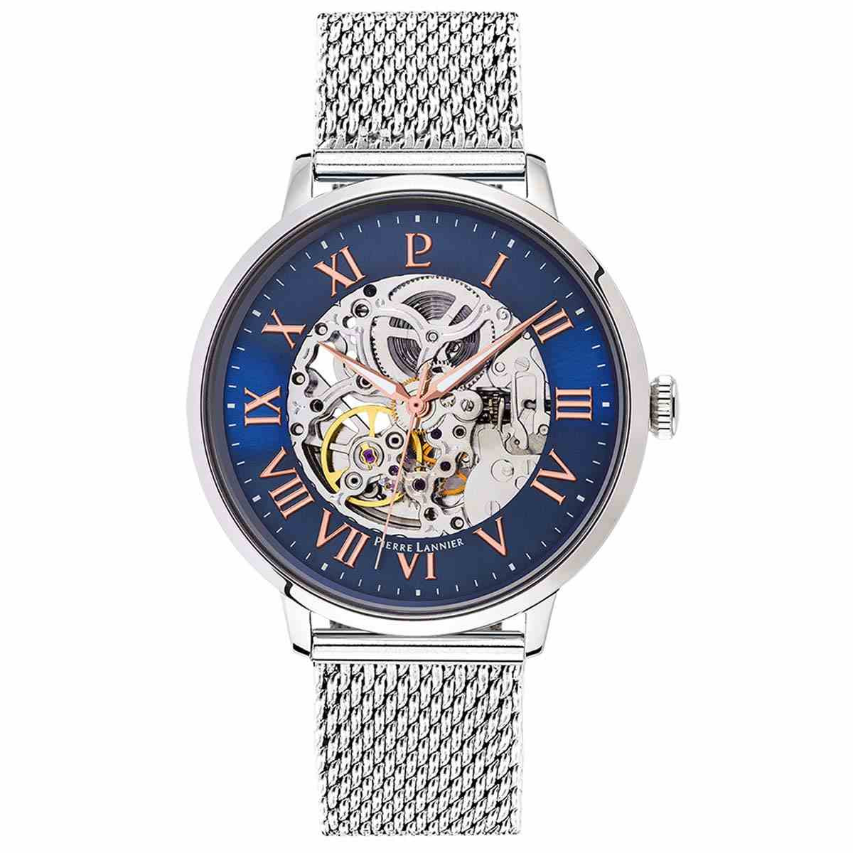 Coffret Montre et Bracelet Pierre Lannier Automatic Homme Bleu - 391C168