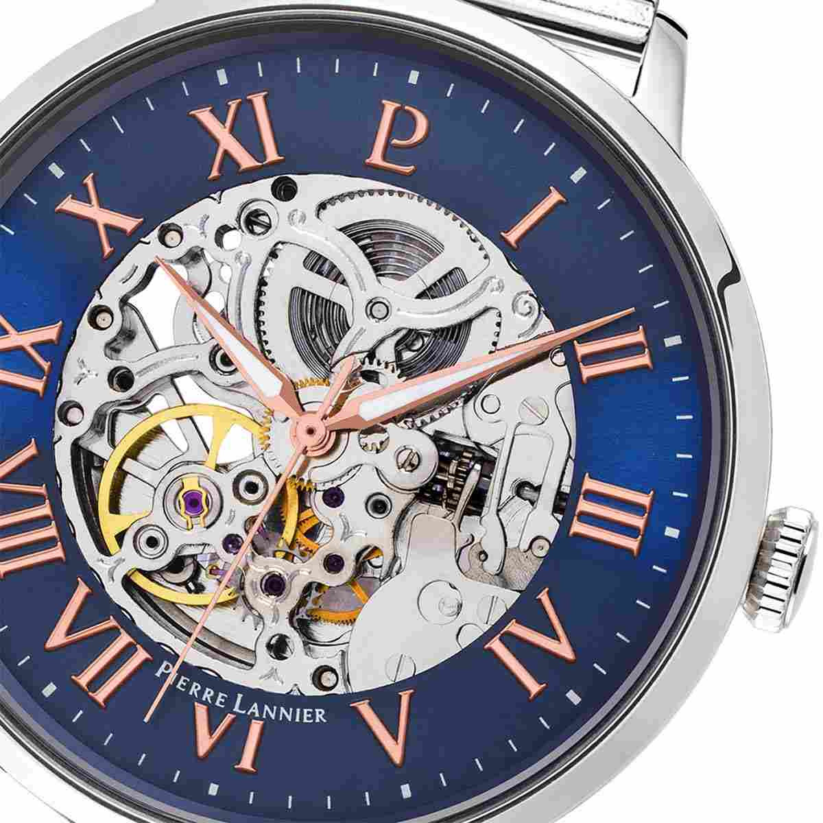 Coffret Montre et Bracelet Pierre Lannier Automatic Homme Bleu - 391C168