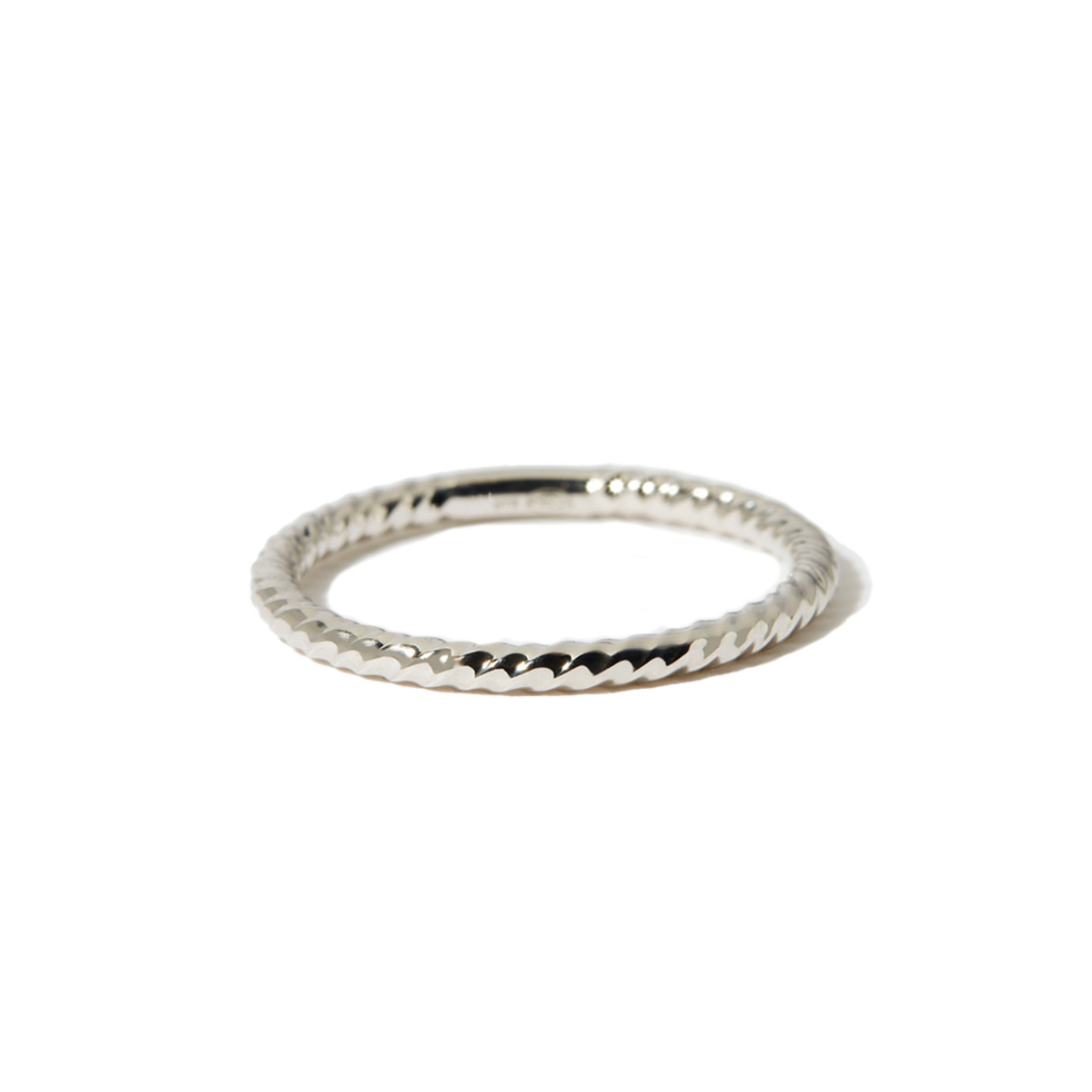 Bague "Plissée" Or Blanc Bague "Plissée" Or Blanc