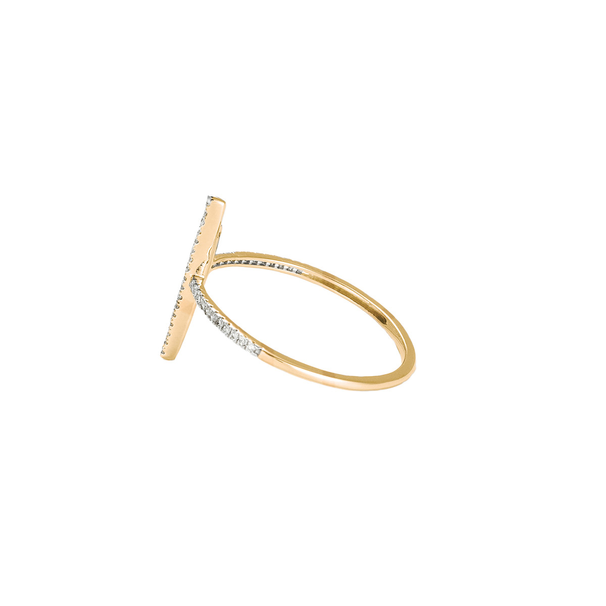 Bague "Parallèle asymétrique" Or et Diamants Bague "Cabotine" Or jaune et Diamant