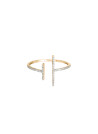 Bague "Parallèle asymétrique" Or et Diamants