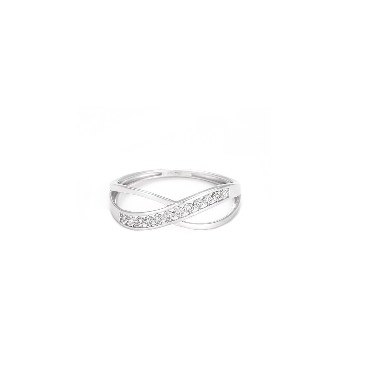 Bague "Liée" Or et Diamants Bague "Enjôleuse" Or blanc et Diamant