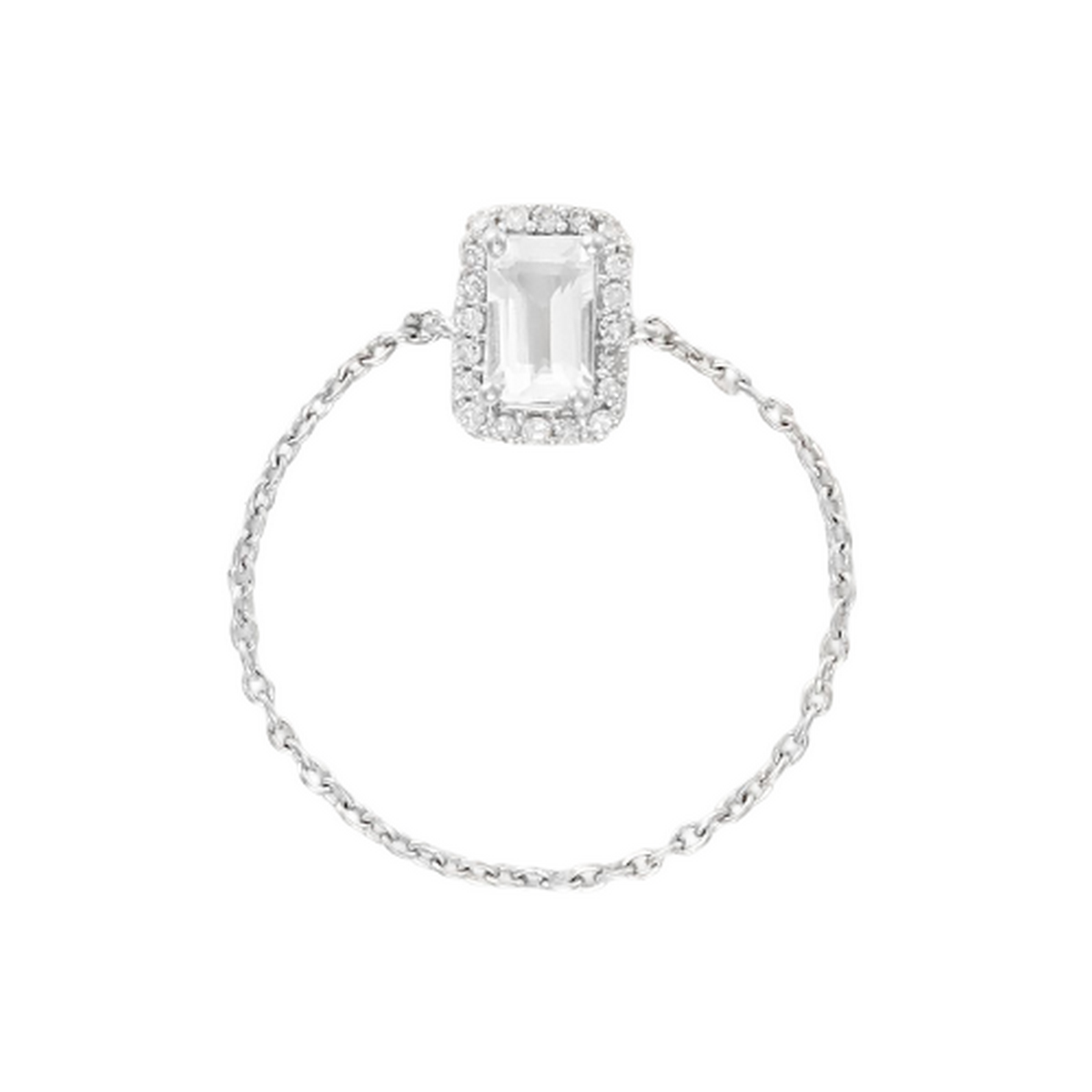 Bague Chaine "Neya" Or et Diamants Bague Chaine "Neya" Or et Diamants