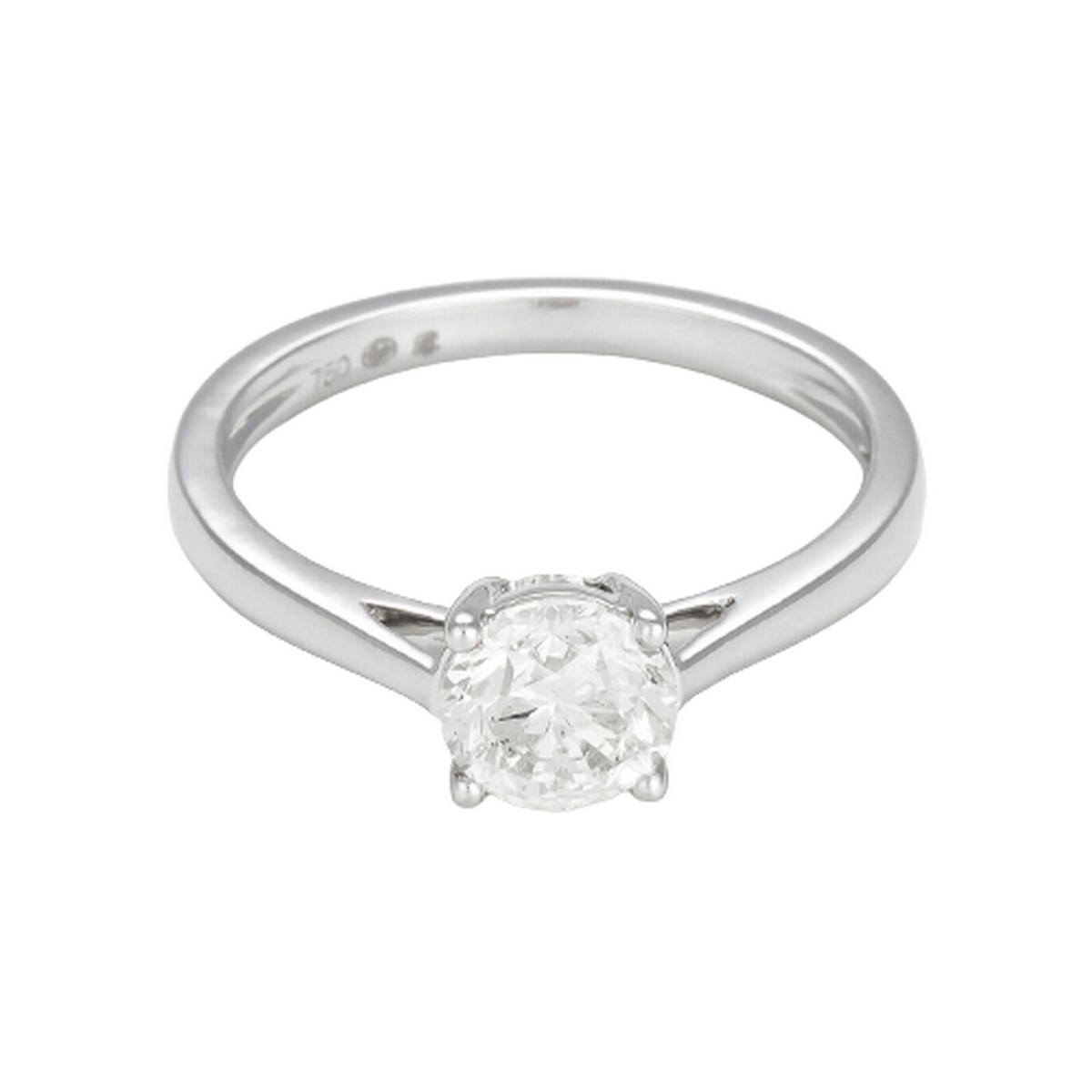 Bague "Solitaire Impérial Or et Diamants Bague "Attachement Sacré" Or blanc et Diamant