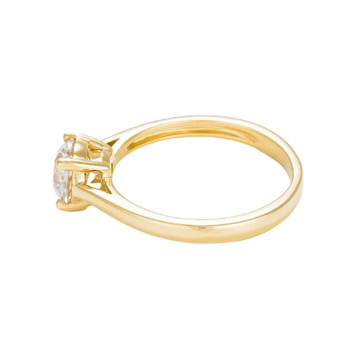Bague "Solitaire Impérial 1" Or et Diamant Bague "Attachement Sacré" Or jaune et Diamant