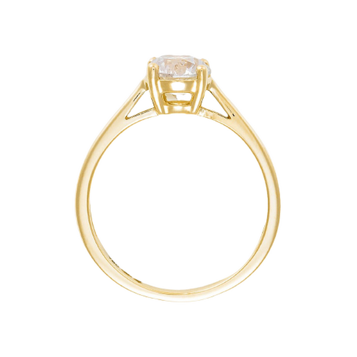 Bague "Solitaire Impérial 1" Or et Diamant Bague "Attachement Sacré" Or jaune et Diamant