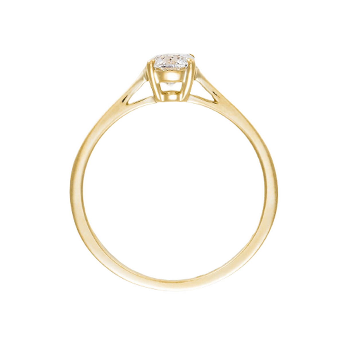Bague "Attachement Sacré" Or jaune et Diamant