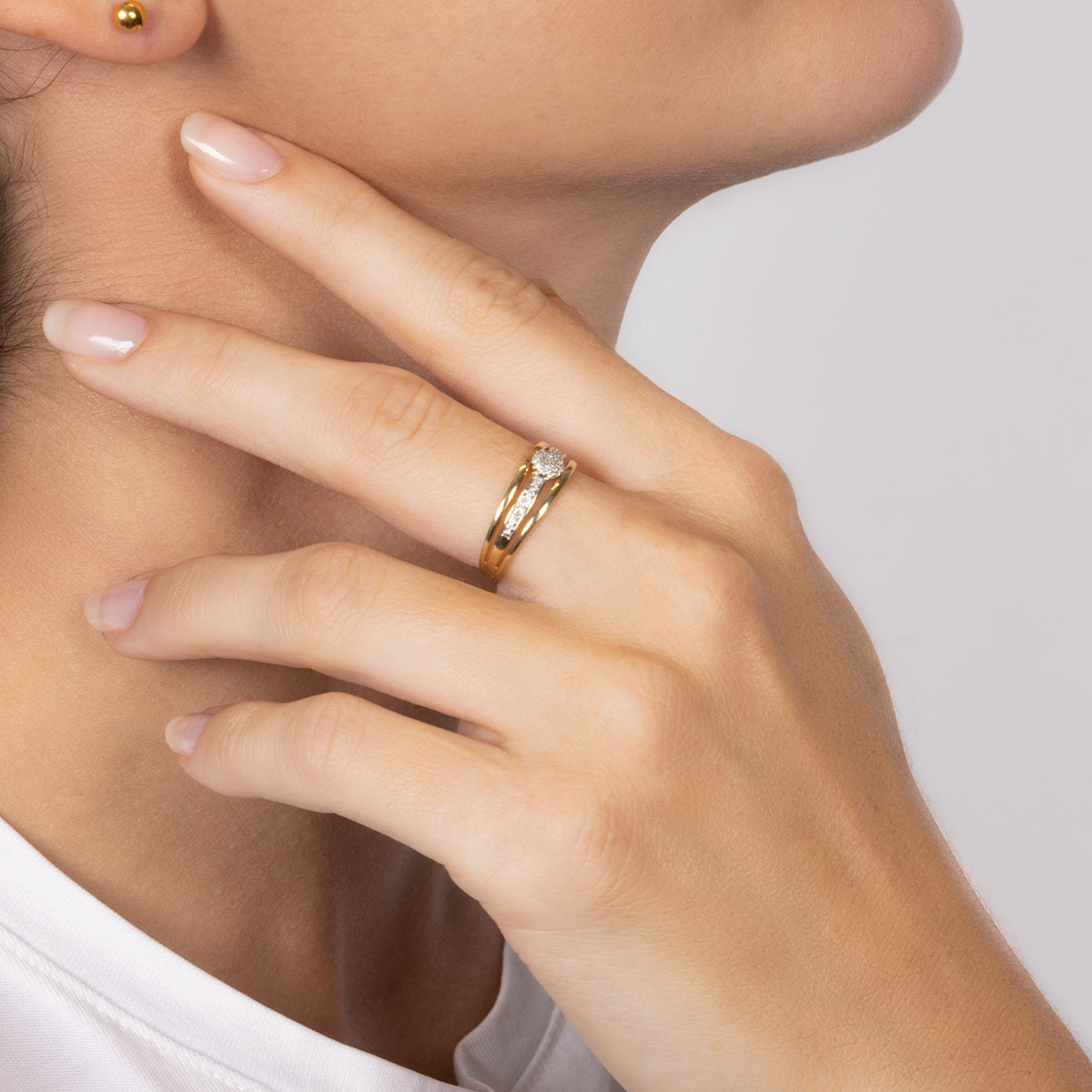 Bague Or et Diamants Bague "Éprise" Or jaune et Diamant