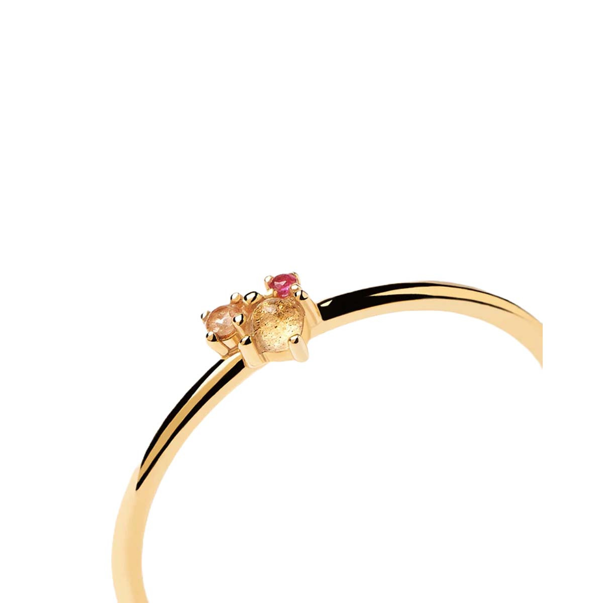 PDPAOLA Bague - Rosé Blush - en argent plaqué or - AN01-192
