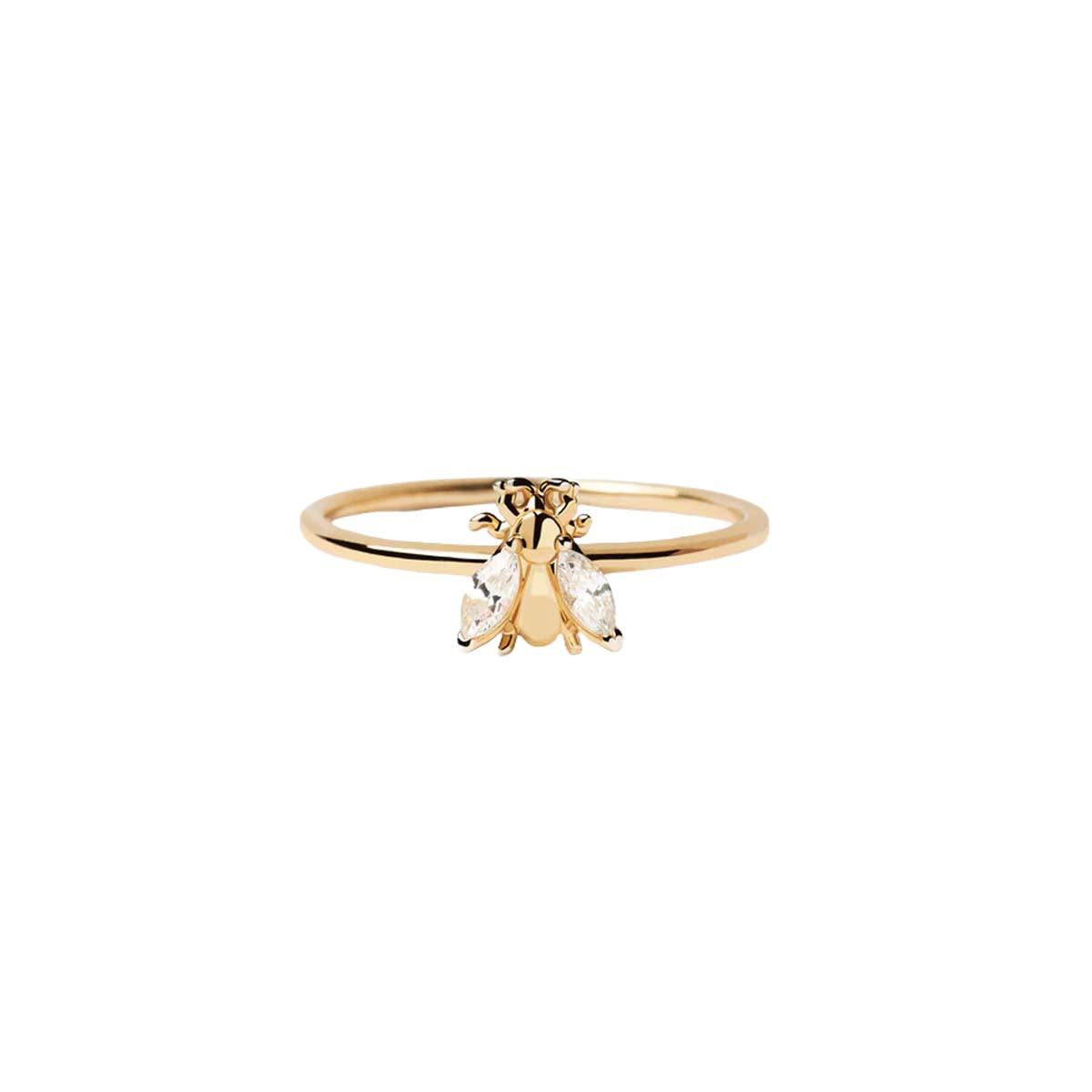 PDPAOLA Bague - Zaza - en argent doré PDPAOLA Bague - Buzz - en argent plaqué or - AN01-218