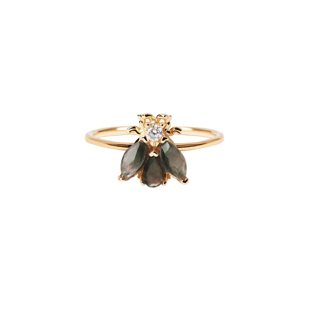 PDPAOLA Bague - Zaza - en argent doré PDPAOLA Bague - Zaza - en argent plaqué or - AN01-255