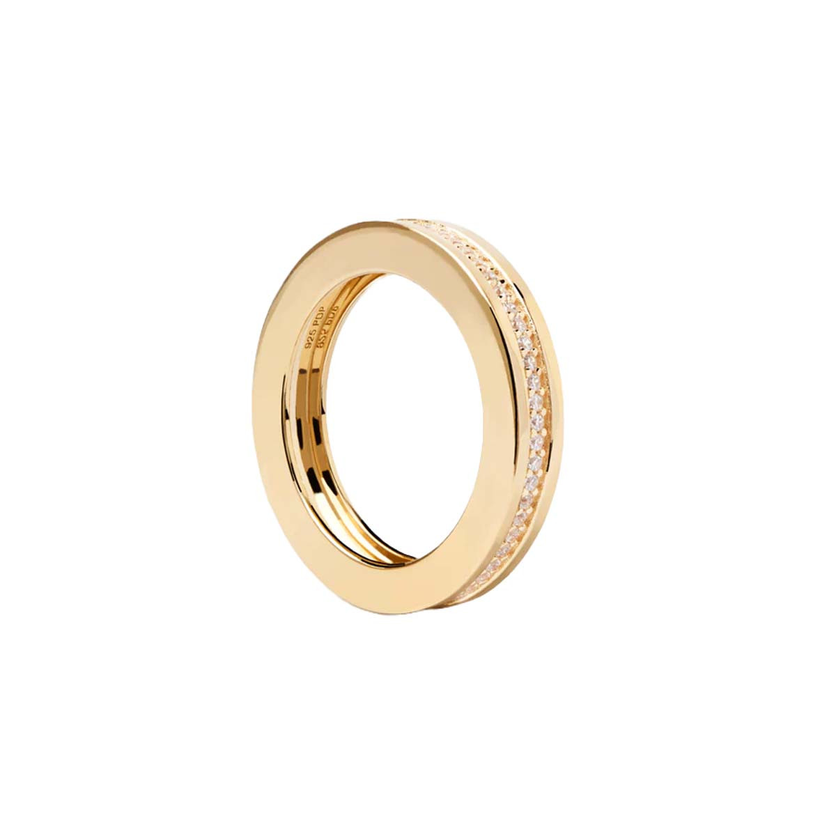 PDPAOLA Bague - Infinity - en argent plaqué or - AN01-630