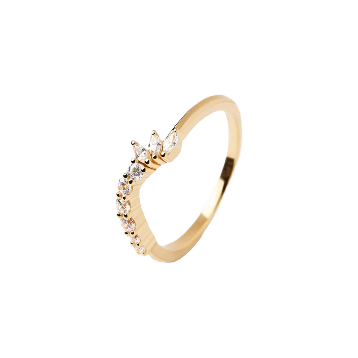 PDPAOLA Bague - Carry Overs - en argent doré PDPAOLA Bague - Dance - en argent plaqué or - AN01-829