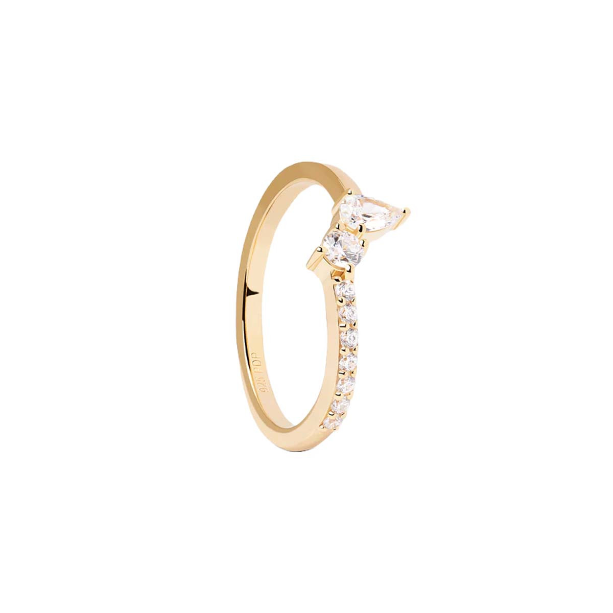 PDPAOLA Bague - Carry Overs - en argent doré PDPAOLA Bague - Ava - en argent plaqué or - AN01-863