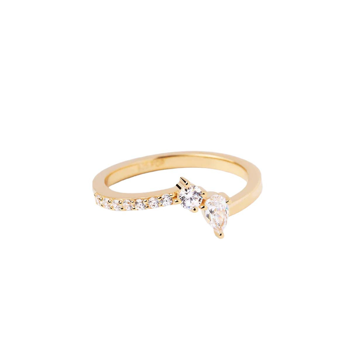 PDPAOLA Bague - Carry Overs - en argent doré PDPAOLA Bague - Ava - en argent plaqué or - AN01-863