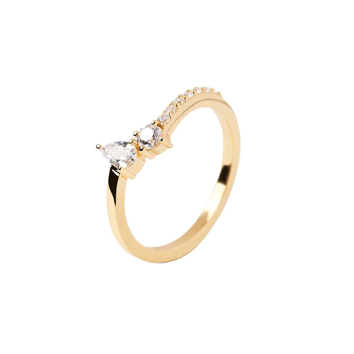 PDPAOLA Bague - Carry Overs - en argent doré PDPAOLA Bague - Ava - en argent plaqué or - AN01-863