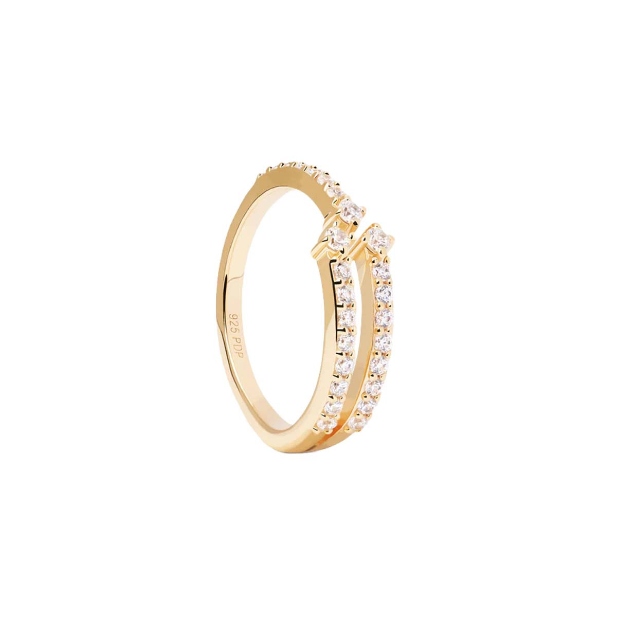 PDPAOLA Bague - Sisi - en argent plaqué or - AN01-865