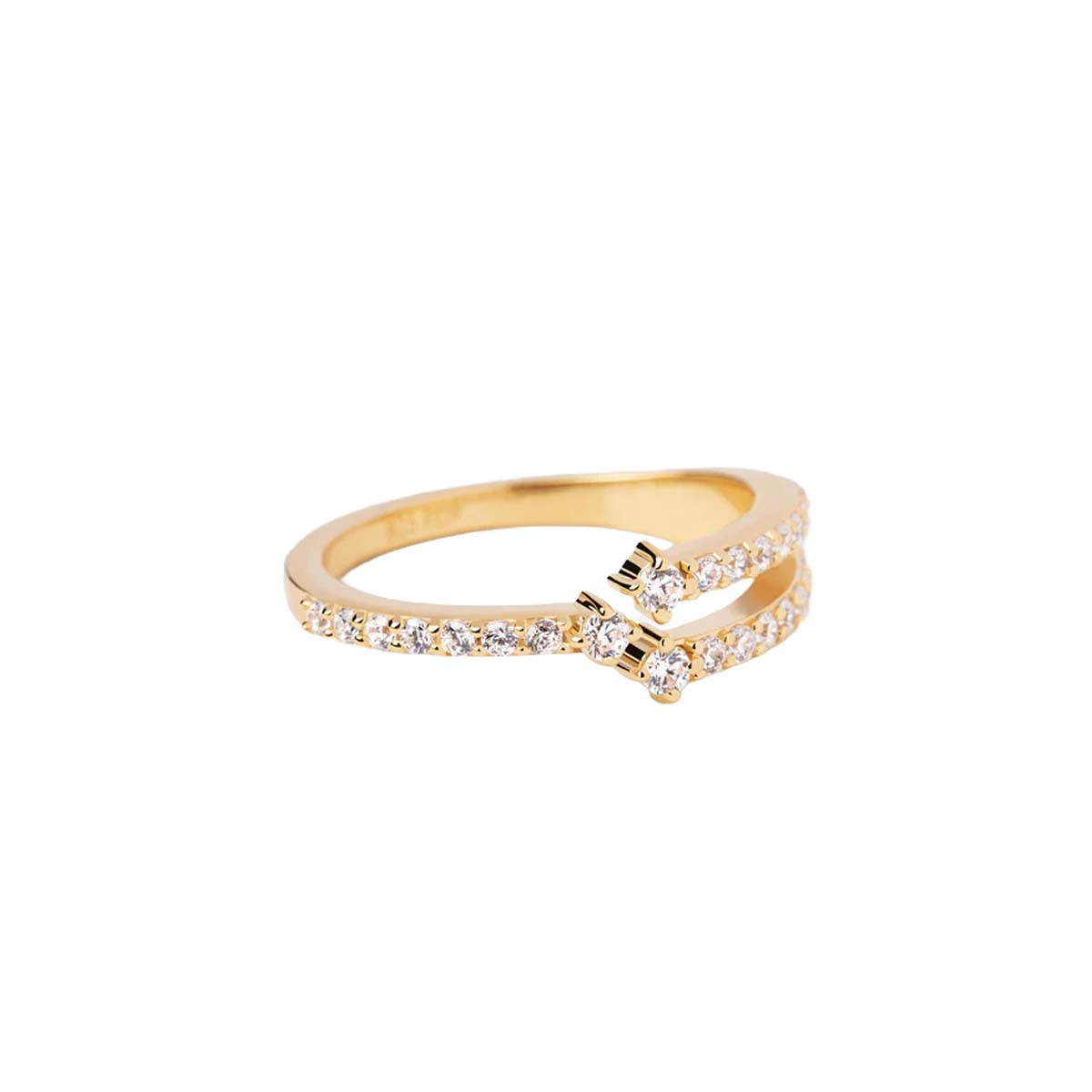 PDPAOLA Bague - Sisi - en argent plaqué or - AN01-865