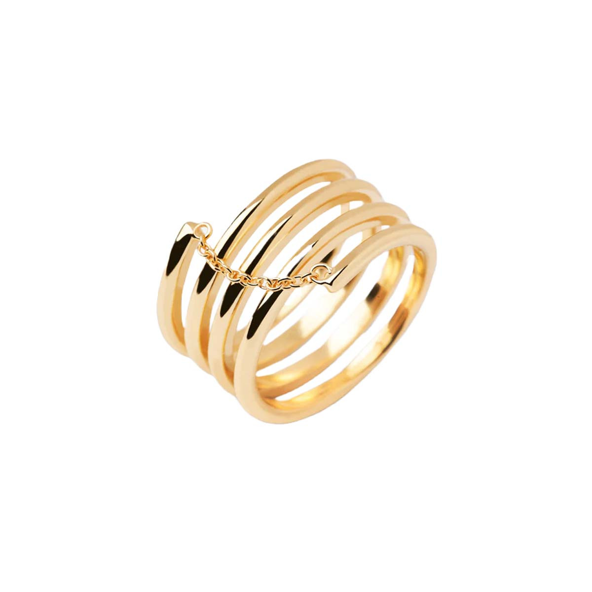 PDPAOLA Bague - Carry Overs - en argent doré PDPAOLA Bague - Spring - en argent plaqué or - AN01-904