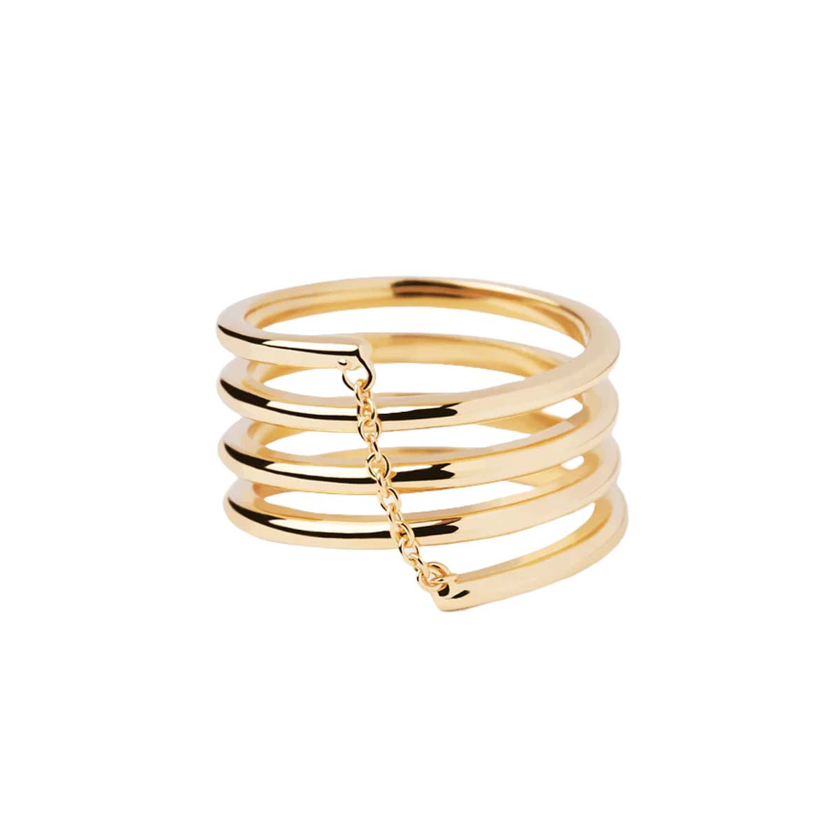PDPAOLA Bague - Carry Overs - en argent doré PDPAOLA Bague - Spring - en argent plaqué or - AN01-904
