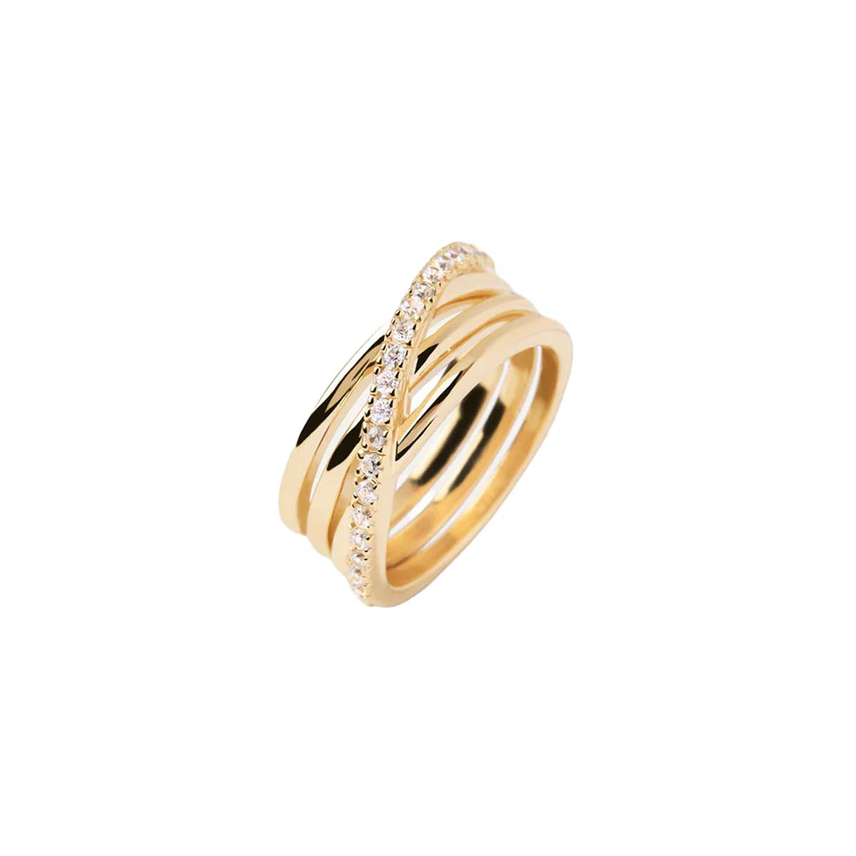 PDPAOLA Bague - Cruise - en argent plaqué or - AN01-905