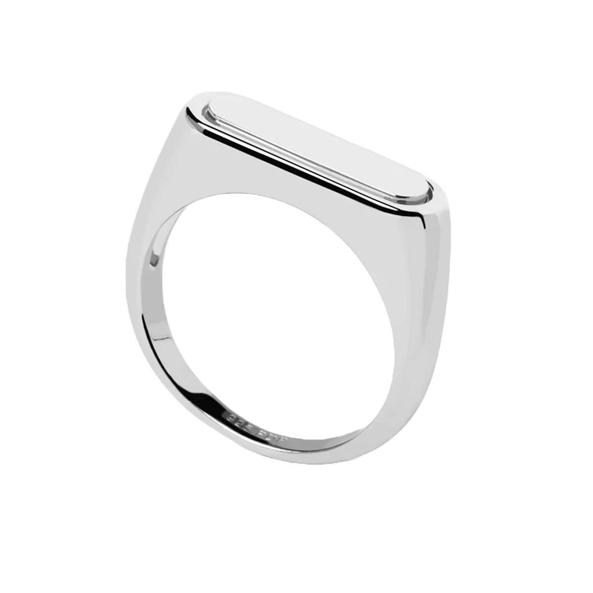 PDPAOLA Bague - Carry Overs - en argent PDPAOLA Bague - Chevalière Ribbon - en argent - AN02-625