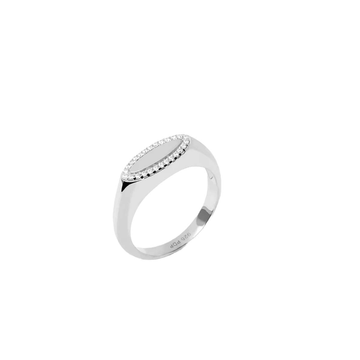 PDPAOLA Bague - Carry Overs - en argent PDPAOLA Bague - Chevalière Lace - en argent - AN02-629