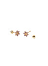 PDPAOLA Boucles d'Oreilles - Les Petites - en argent doré