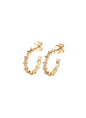 PDPAOLA Boucles d'Oreilles - Zaza - en argent doré