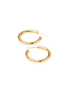 PDPAOLA Boucles d'Oreilles - Essentials - en argent doré