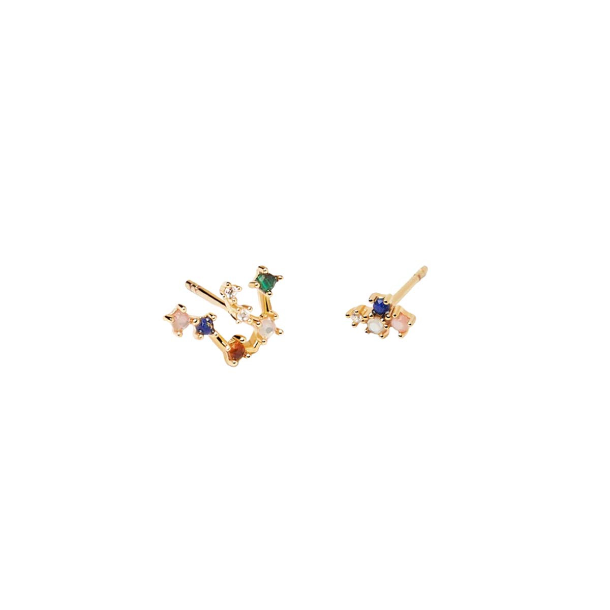 PDPAOLA Boucles d'Oreilles - Zodiaque - en argent doré PDPAOLA Boucles d'Oreilles - Verseau - en argent plaqué or - AR01-402-U
