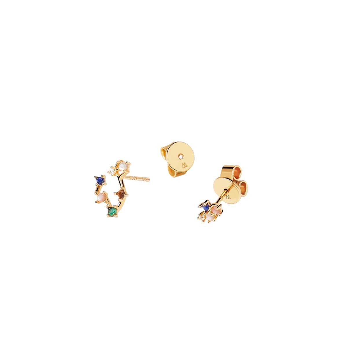 PDPAOLA Boucles d'Oreilles - Zodiaque - en argent doré PDPAOLA Boucles d'Oreilles - Poisson - en argent plaqué or - AR01-403-U