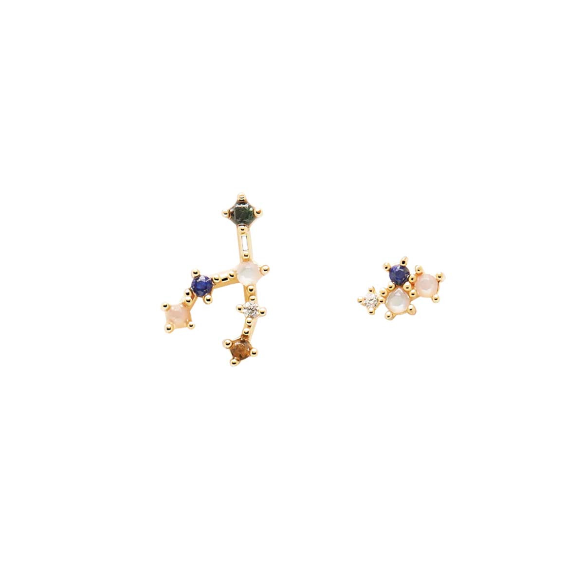 PDPAOLA Boucles d'Oreilles - Zodiaque - en argent doré PDPAOLA Boucles d'Oreilles - Taureau - en argent plaqué or - AR01-405-U