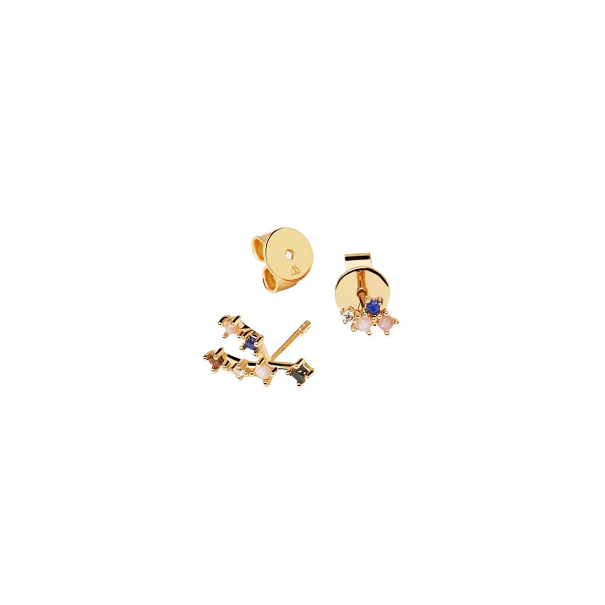 PDPAOLA Boucles d'Oreilles - Zodiaque - en argent doré PDPAOLA Boucles d'Oreilles - Taureau - en argent plaqué or - AR01-405-U