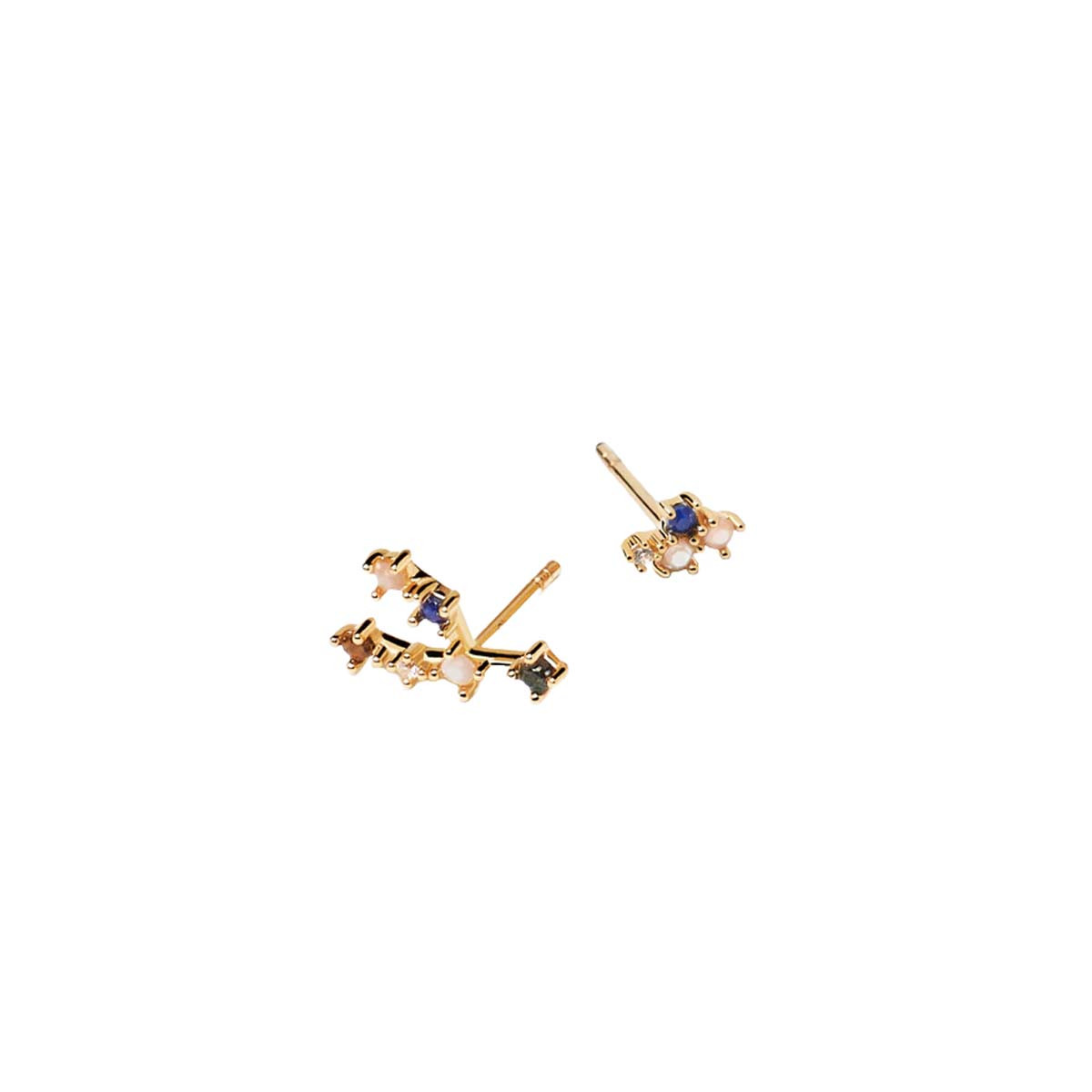 PDPAOLA Boucles d'Oreilles - Zodiaque - en argent doré PDPAOLA Boucles d'Oreilles - Taureau - en argent plaqué or - AR01-405-U