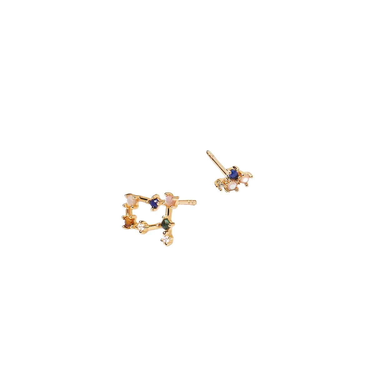 PDPAOLA Boucles d'Oreilles - Gémeaux - en argent plaqué or - AR01-406-U