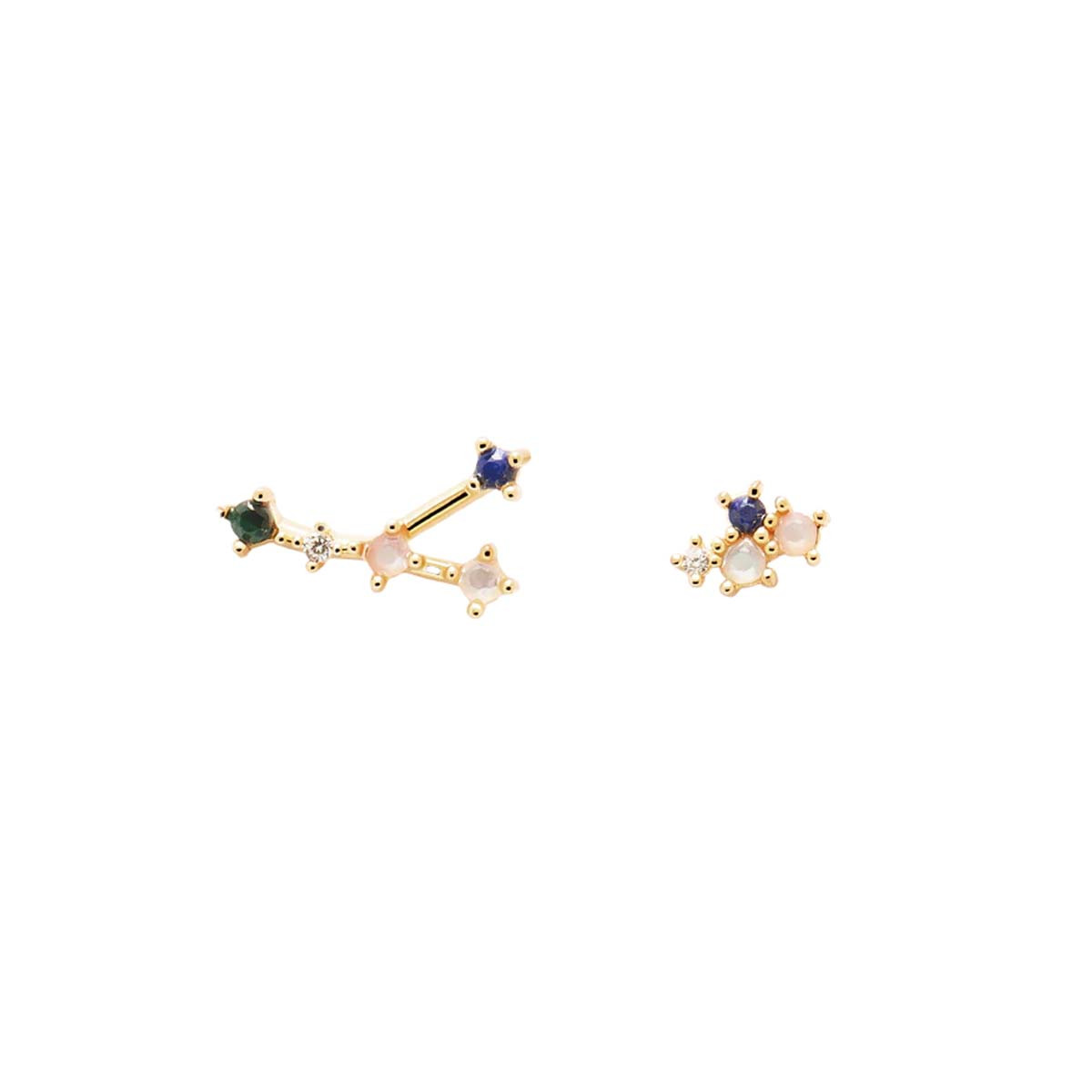PDPAOLA Boucles d'Oreilles - Cancer - en argent plaqué or - AR01-407-U