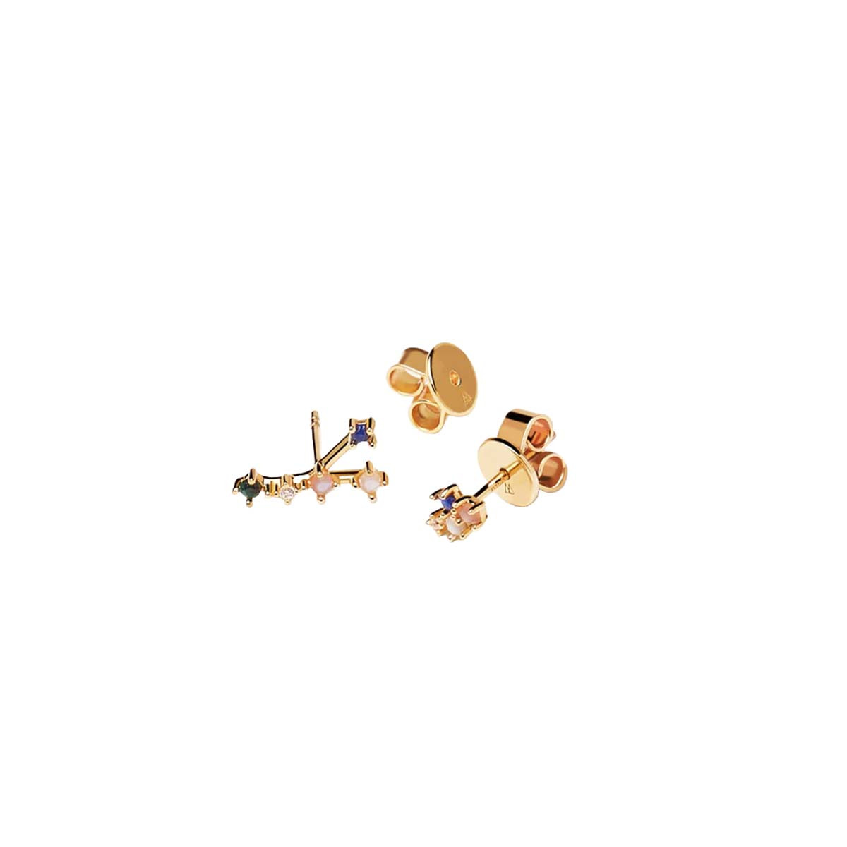 PDPAOLA Boucles d'Oreilles - Cancer - en argent plaqué or - AR01-407-U