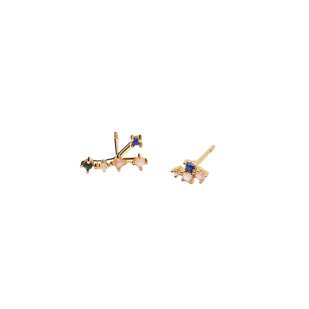 PDPAOLA Boucles d'Oreilles - Cancer - en argent plaqué or - AR01-407-U